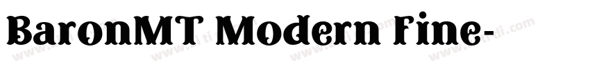 BaronMT Modern Fine字体转换